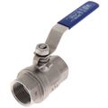 Product Image of 4" FPT Stainless Steel Full-Port 2-Piece Ball Valve, 1000 PSI CWP, LF