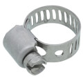 Product Image of 1/4" - 5/8" #4 Stainless Steel Worm Gear Hose Clamp w/ Stainless Steel Screw