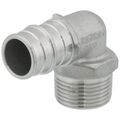 Product Image of 3/4" 304 Stainless Steel Expansion PEX x 3/4" Male 90-Degree Elbow