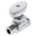 Product Image of 3/8" FIP x 3/8" OD Comp. Multi Turn Straight Stop, Lead Free (Chrome)