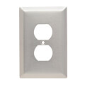 Product Image of 1-Gang Stainless Steel Duplex Receptacle Wall Plate
