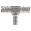 1/2" x 1/2" x 3/8" PEX Stainless Steel Tee (Lead Free)
