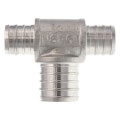 3/4" x 3/4" x 1" PEX Stainless Steel Tee (Lead Free)