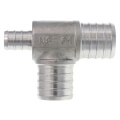 1" x 1/2" x 1" PEX Stainless Steel Tee (Lead Free)