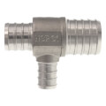 1" x 3/4" x 1/2" PEX Stainless Steel Tee (Lead Free)