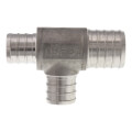 1" x 3/4" x 3/4" PEX Stainless Steel Tee (Lead Free)