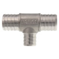 1" x 1" x 3/4" PEX Stainless Steel Tee (Lead Free)