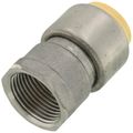 Product Image of 3/4" CTS x 3/4" FNPT 304 Stainless Steel Push-Fit Adapter (Lead Free)