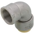 Product Image of 3/4" CTS x 3/4" FNPT 304 Stainless Steel Push-Fit 90-Degree Elbow (Lead Free)