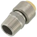 Product Image of 1/2" CTS x 1/2" MNPT 304 Stainless Steel Push-Fit Adapter (Lead Free)