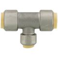Product Image of 3/4" x 3/4" x 1/2" CTS 304 Stainless Steel Push-Fit Reducer Tee (Lead Free)