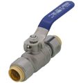 Product Image of 1/2" Stainless Steel Full Port Push Fit Ball Valve, 300 PSI CWP  (Lead Free)