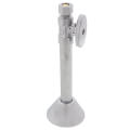 Product Image of 1/2" Sweat x 3/8" OD Compression Straight Stop w/ Bell Escutcheon, Lead Free (Chrome)
