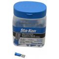 Product Image of Female Wire Disconnect, Blue, Nylon, 16-14 AWG, 1/4" Tab (Pack of 100), 14RBD-183, 14RBD-183