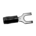 Product Image of Locking Fork Terminal, Red, Vinyl, Partially Insulated, #10 Stud, Crimp 600V (Pack of 100), 18RA-10FL