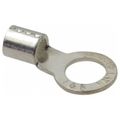 Product Image of Round Ring Terminal, Non-Insulated, 4 AWG, Crimp 1.52" Long, 0.82" Wide, Yellow (Pack of 20), F4-12