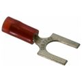 Product Image of D Ring Terminal, Nylon Insulated, 22 - 16 AWG, Crimp 1.1" Long, 0.46" Wide, Red (Pack of 100), RA18-14