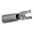 Product Image of Locking Fork Terminal, Blue, Nylon, Partially Insulated, #10 Stud, Crimp 600V (Pack of 100), RB14-10FL