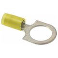 Product Image of D Ring Terminal, Nylon Insulated, 12 - 10 AWG, Crimp 1.37" Long, 0.72" Wide, Yellow (Pack of 50), RC10-12