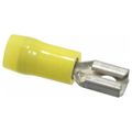 Product Image of Female Wire Disconnect, Yellow, Nylon, 12-10 AWG, 1/4" Tab (Pack of 50), RC10-250F
