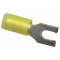 Product Image of Fork Terminal Yellow, Non-Insulated, #8 Stud, Crimp 600V (Pack of 50), C10-8F