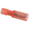 Product Image of 22 to 16 AWG Bullet Connector 0.153" Bullet Dia., Red Nylon Insulation (Pack of 75), TNF18-4FB-XV