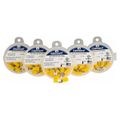 Product Image of Fork Terminal Yellow, Vinyl, Partially Insulated, #6 Stud, Crimp 600V (Pack of 75), TV10-6F-XV