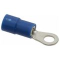 Product Image of Round Ring Terminal, Vinyl, 16 to 14 AWG, Crimp 0.803" Long, 0.26" Wide, Blue (Pack of 75), TV14-6R-XV