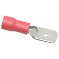Product Image of Male Wire Disconnect, Red, Vinyl, 22-16 AWG, 1/4" Tab (Pack of 75), TV18-250MD-XV