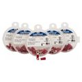 Product Image of Round Ring Terminal, Vinyl, 22 to 16 AWG, Crimp 0.803" Long, 0.26" Wide, Red (Pack of 75), TV18-6R-XV