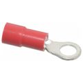 Product Image of Round Ring Terminal, Vinyl, 22 to 16 AWG, Crimp 0.803" Long, 0.26" Wide, Red (Pack of 75), TV18-8R-XV