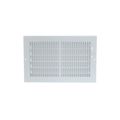 Product Image of 14" x 14" (Wall Opening Size) White Sidewall/Ceiling Register (661 Series)