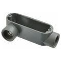 Product Image of 3/4" Threaded Die Cast Aluminum Conduit Body w/ Right Side Opening, ALR-2