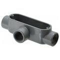 Product Image of 1/2" Threaded Die Cast Aluminum T-Style Conduit Body, AT-1