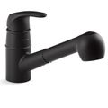 Product Image of Valton 1-Handle Pull Out Kitchen Faucet (Matte Black)