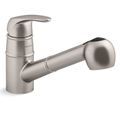 Product Image of Valton 1-Handle Pull Out Kitchen Faucet (Vibrant Stainless)