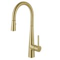 Product Image of Steel 16.7" Single Handle Pull-Down Kitchen Faucet (Gold), STL-PR-GLD