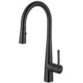 Product Image of Steel 16.7" Single Handle Pull-Down Kitchen Faucet (Industrial Black), STL-PR-IBK