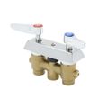 Product Image of Concealed Mixing Faucet, Wall Mount, 3/8" NPT Inlets & Outlet, Lever Handles, B-0513