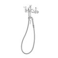 Product Image of Pot Filler, Wall Mount, 8" Centers, Vacuum Breaker, 68" Hose w/ Self-closing Hook Nozzle, B-0610