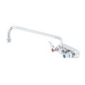Product Image of Workboard Faucet, Wall Mount, 3-1/2" Centers, 12" Swing Nozzle, Lever Handles, B-1108