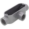 1/2" Rigid Threaded T Type Aluminum Conduit Body - Aluminum 
