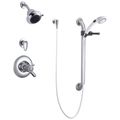 Product Image of Commercial T17TH Universal Dual Shower Trim, Diverter, Hand Shower, & Grab Bar (Chrome), T17TH325