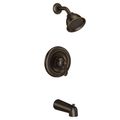 Product Image of Mediterranean Bronze Traditional Tub And Shower Trim Package With Single Function Shower Head, 1.75 Gpm - Less Valve, T2123EPBRB