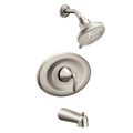 Product Image of Eva Brushed Nickel Posi-temp Eco-performance 5 Function Tub And 4" Shower Trim, 1.75 Gpm, T2139EPBN