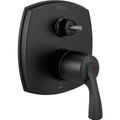 Product Image of Stryke 14 Series Integrated Diverter Trim w/ 3 Function Diverter Less Diverter Handle (Matte Black), T24876-BLLHP