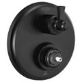 Product Image of Dorval Traditional 2-Handle Monitor 14 Series Valve Trim w/ 6 Setting Diverter (Matte Black), T24956-BLLHP