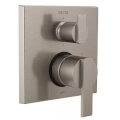 Product Image of Ara Angular Modern Monitor 14 Series Valve Trim w/ 6-Setting Diverter (Stainless Steel), T24967-SS