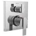 Product Image of Ara Angular Modern Monitor 14 Series Valve Trim w/ 6-Setting Integrated Diverter (Chrome), T24967