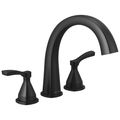 Product Image of Stryke Three Hole Roman Tub Trim (Matte Black), T2777-BL
